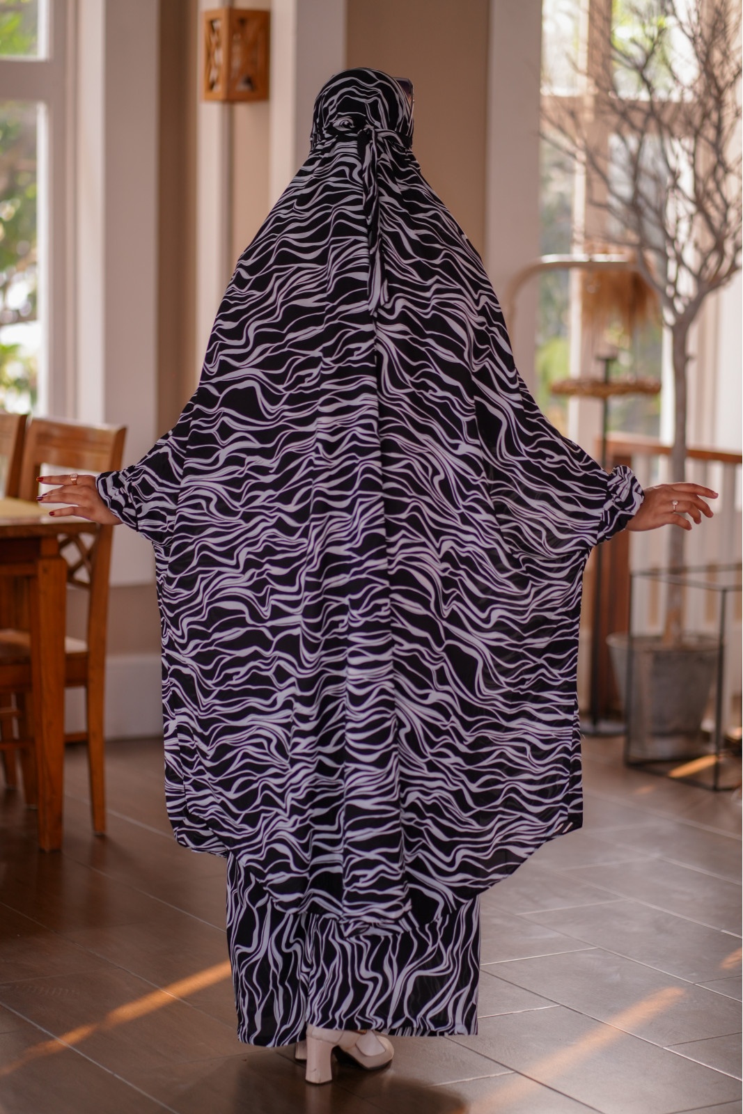 Luxury Mishori Silk Khimar Set | Code 641 - Image 2