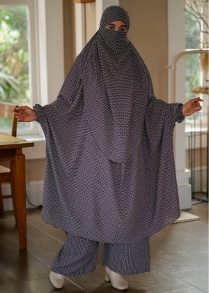 Luxury Mishori Silk Khimar Set | Code 645