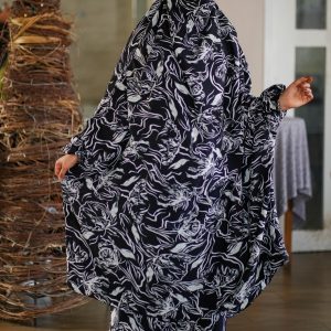Luxury Mishori Silk Khimar Set | Code 646