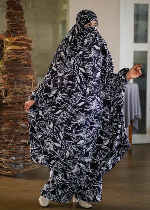 Luxury Mishori Silk Khimar Set | Code 646