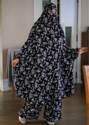 Luxury Mishori Silk Khimar Set | Code 649