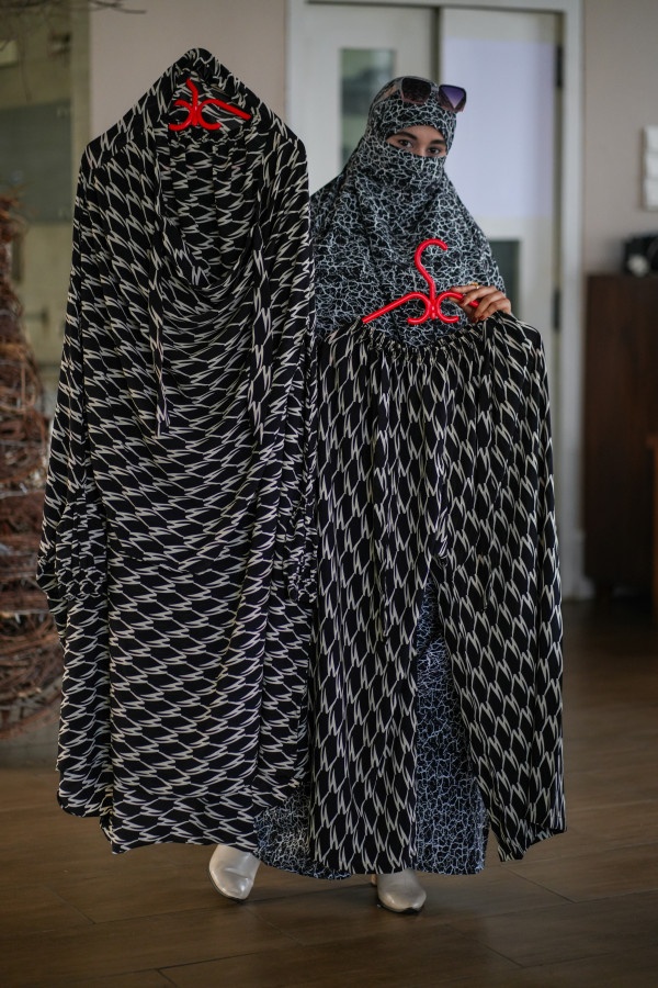 Luxury Mishori Silk Khimar Set | Code 647
