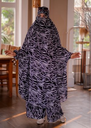 Luxury Mishori Silk Khimar Set | Code 641