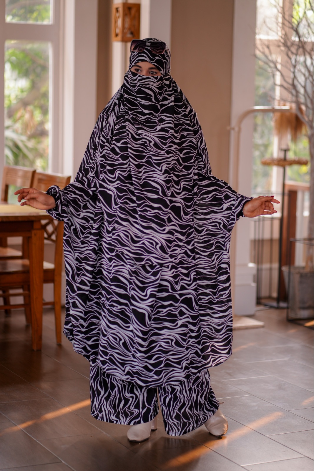Luxury Mishori Silk Khimar Set | Code 641