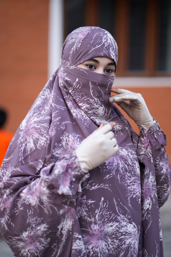 Luxury Mishori Silk Khimar Set | Code 637 - Image 2
